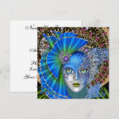 Invitation Masquerade Mardi Gras Révisée (Devant / Derrière)