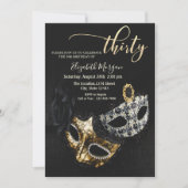 Invitation Masquerade, Masque Black 30e anniversaire (Devant)