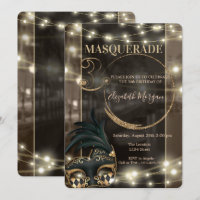 Masquerade Masque Guirlande Lumineuse 30e Annivers