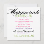 Invitation Masquerade Party (Dos)