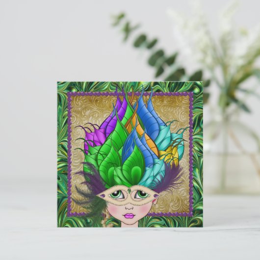 Invitation Masquerade Party (Debout devant)