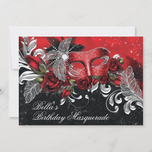 Invitation Masquerade Party (Devant)