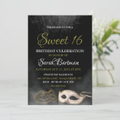 Invitation masquerade pour un anniversaire de 16 a (Debout devant)