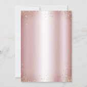 Invitation Masquerade Sparkly Parties scintillant or argent Q (Dos)