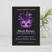 Invitation Masquerade Sweet sixteen (Debout devant)