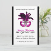 Invitation Masquerade Sweet sixteen (Debout devant)