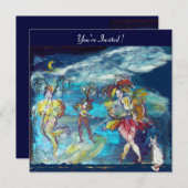 INVITATION MASQUERADE VENITIEN / MUSIQUE DANS LA NUIT (Devant / Derrière)