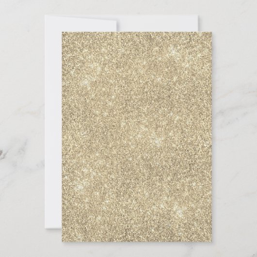 Invitation Masquerade White Gold Parties scintillant Dust Ann (Dos)