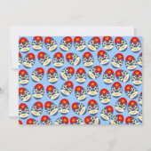 Invitation Masques Blue Lucha Libre (Devant)