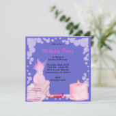 Invitation Massage de Bath de spa et partie doux MIGNONS (Debout devant)