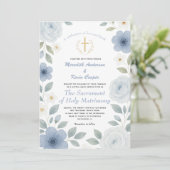Invitation Masse nuptiale catholique Mariage religieux (Debout devant)