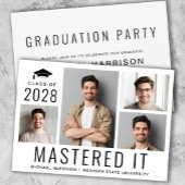 Invitation Massive It Photo Masters Diplôme de Graduation Par