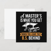 Invitation Master’s Degree MBA Masters Degree Graduation (Devant / Derrière)