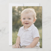 Invitation Mastered 1st Year Gingham Photo Birthday (Dos)