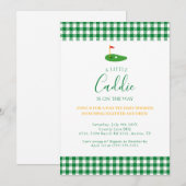 Invitation Masters Baby Shower Golf Par tee couple Theme  (Devant / Derrière)