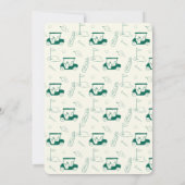 Invitation Masters Golf Viewing Watch Party Hand Drawn Green (Dos)
