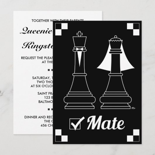 Invitation mat (Devant / Derrière)