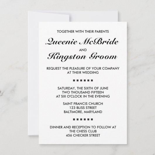 Invitation mat (Dos)