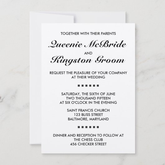 Invitation mat (Dos)