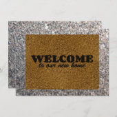 Invitation Mat de bienvenue (Devant / Derrière)