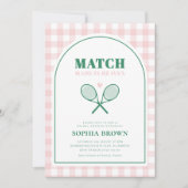 Invitation Match Fabriqué en Fête des mariées de tennis du Ci (Devant)