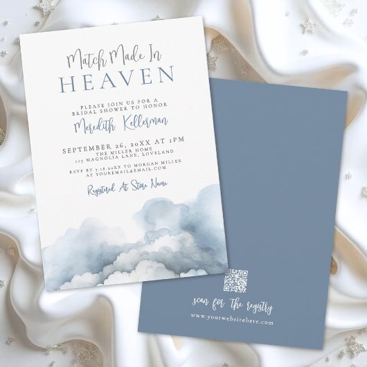 Invitation Match Made In Heaven Bridal Shower