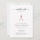 Invitation Match Made in Heaven Romantic Bridal Shower (Devant)