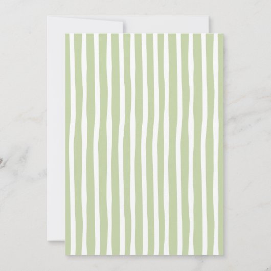 Invitation Matcha Green Tea Hand Drawn Baby Shower (Dos)