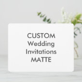 Invitation MATELAS 120 livres 7,5 pouces x 5,5 pouces Invitat (Debout devant)