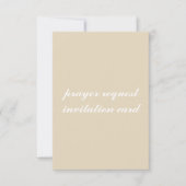 Invitation matelas 3,5 po x 5 po, enveloppe blanche standard (Devant)