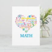 Invitation Math du cœur (Debout devant)