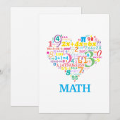 Invitation Math du cœur (Devant / Derrière)