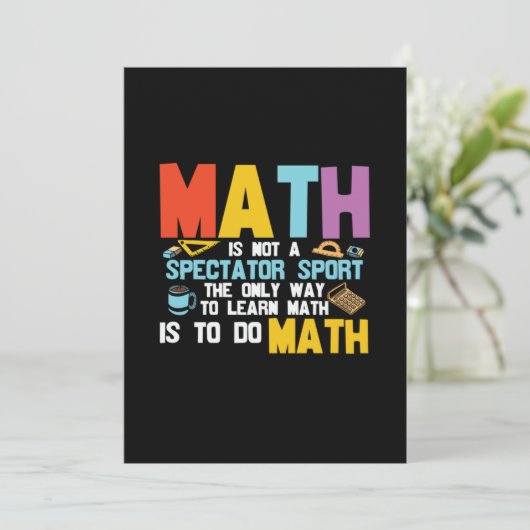 Invitation Math Enseignant Math Math N'Est Pas Un Spectateur (Debout devant)