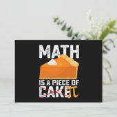 Invitation Math Est Une Pièce De Gâteau Pi Day Drôle (Debout devant)