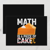 Invitation Math Est Une Pièce De Gâteau Pi Day Drôle (Devant / Derrière)