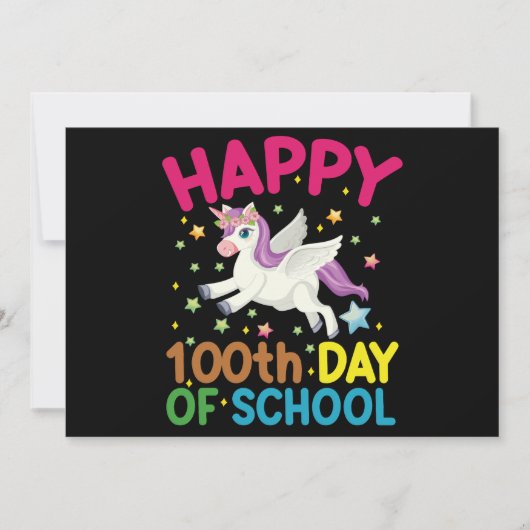 Invitation Math Formula 100 Jours D'École Drôle Enseignant Ma (Devant)