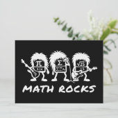Invitation Math Rocks Academic Rock Band Humor (Debout devant)