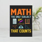 Invitation Math Sujet Counts Mathématique Math Enseignant (Debout devant)