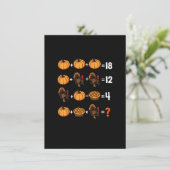 Invitation Math Teacher Humor Thanksgiving Weekend Order Of O (Debout devant)