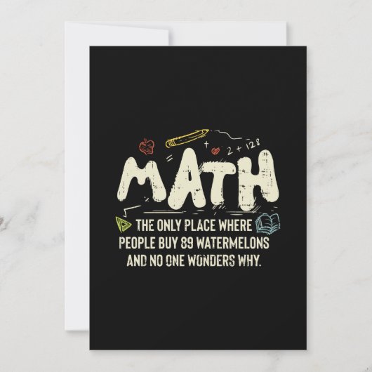 Invitation Mathématiques Mathématiques Mathématiques Math Ens (Devant)