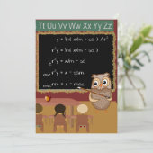 Invitation Mathématiques Noël souhait (Debout devant)