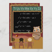 Invitation Mathématiques Noël souhait (Devant / Derrière)