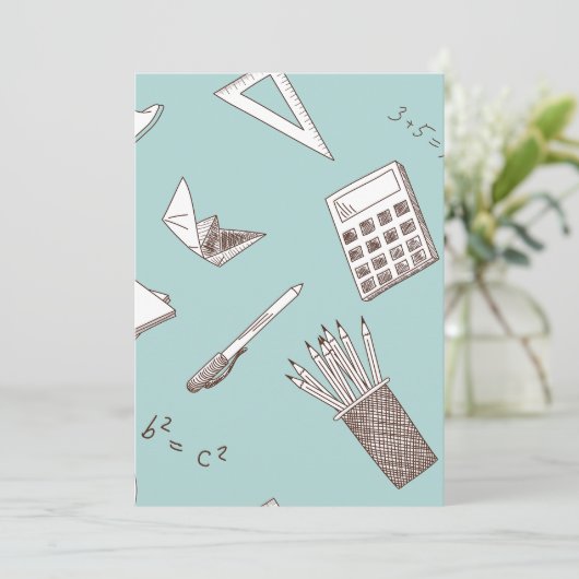 Invitation Mathématiques scolaires (Debout devant)