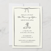 Invitation Matin après le Mariage Brunch Main intemporelle ti (Devant)