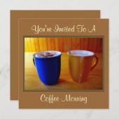 Invitation Matin de café (Devant / Derrière)