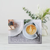 Invitation Matin de café moderne (Debout devant)