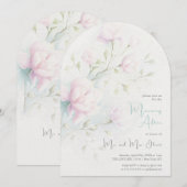 Invitation Matinée de Magnolia Rose au Lendemain (Devant / Derrière)