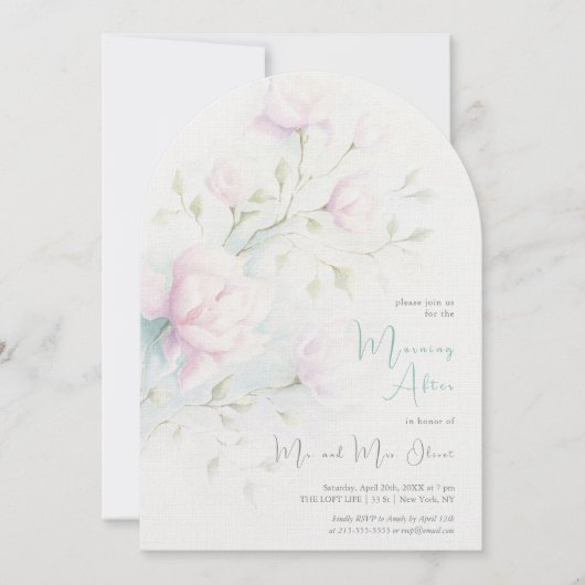 Invitation Matinée de Magnolia Rose au Lendemain (Devant)