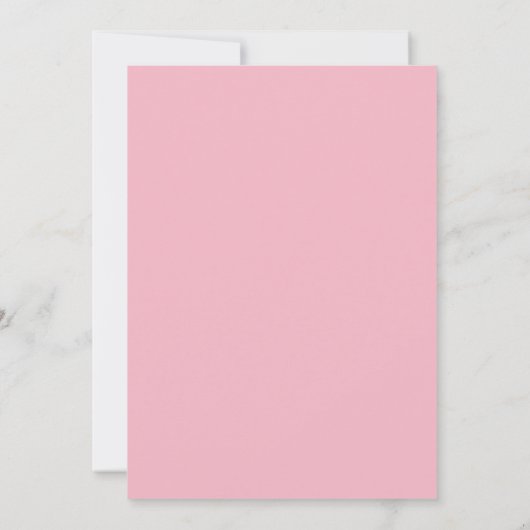 Invitation Matte 12,7 cm x 17,8 cm, enveloppes blanches stand (Dos)