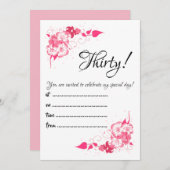 Invitation Matte 12,7 cm x 17,8 cm, enveloppes blanches stand (Devant / Derrière)